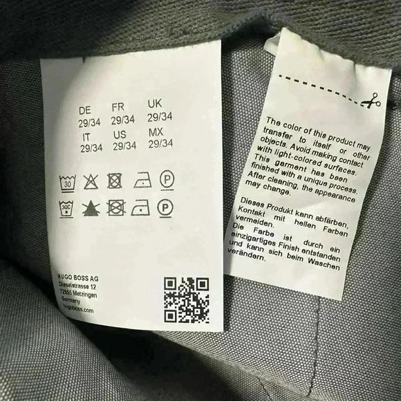 128. Hugo Boss Delaware Slim-Fit Stretch-Denim Jeans Green Size 29-34 - Picture 6 of 8